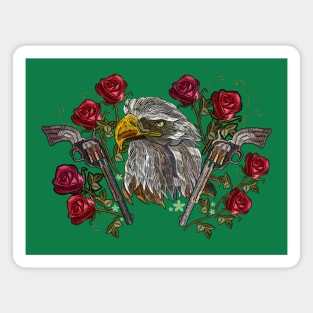 eagle head embroider Magnet